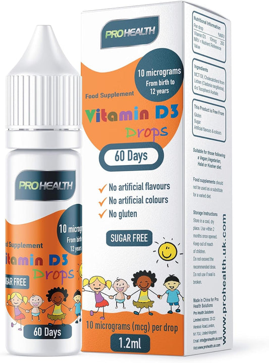 D3 Vitamin 400 IU for Babies from Birth Vegan 2 month supply