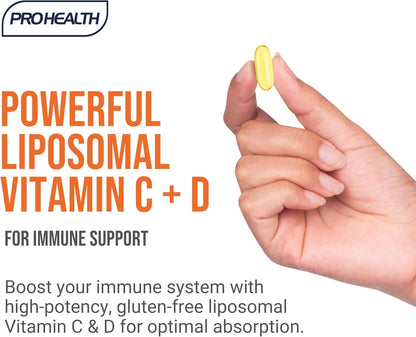 Liposomal Vitamin C + D - 2000mg + 400 IU