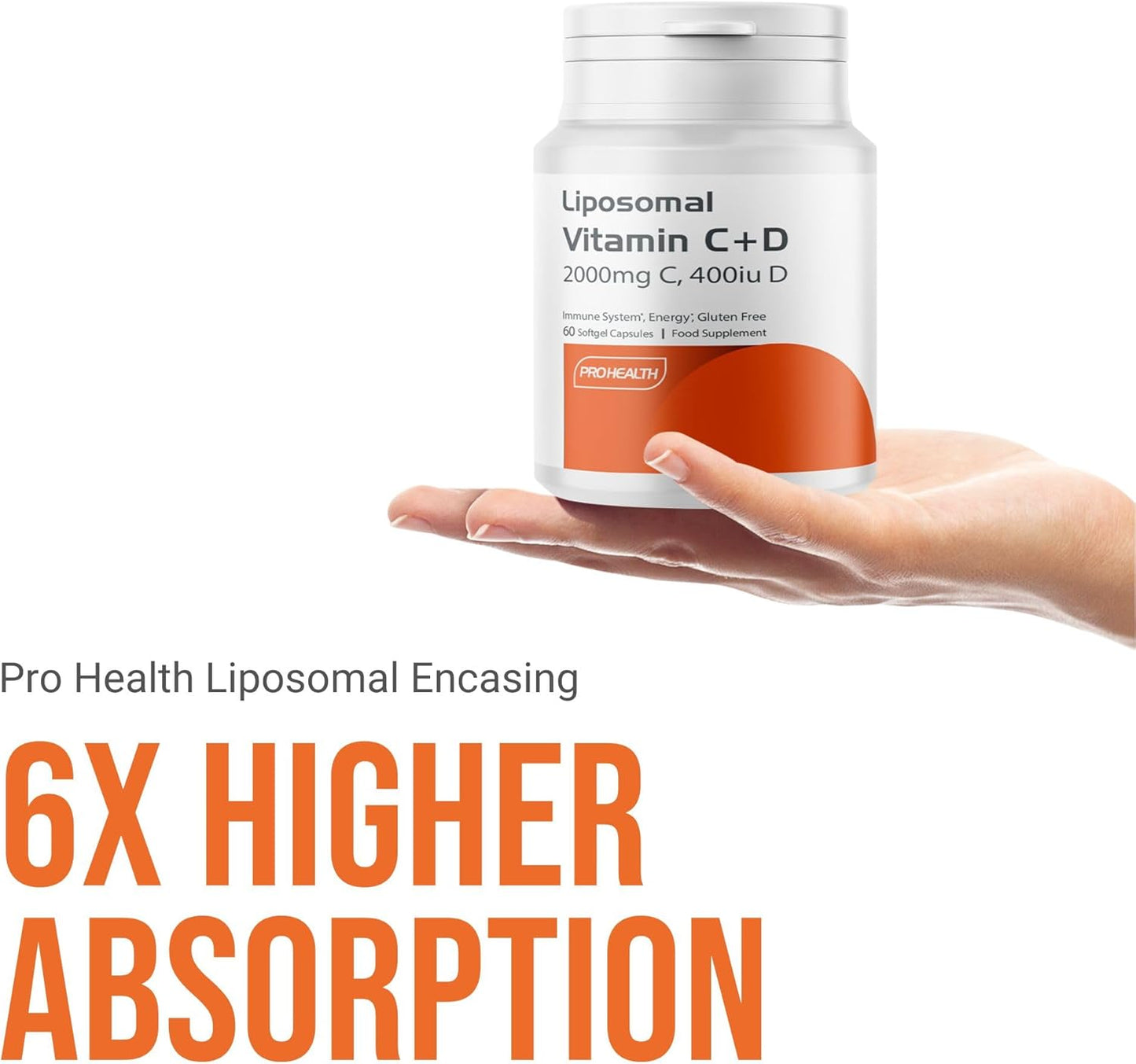 Liposomal Vitamin C + D - 2000mg + 400 IU