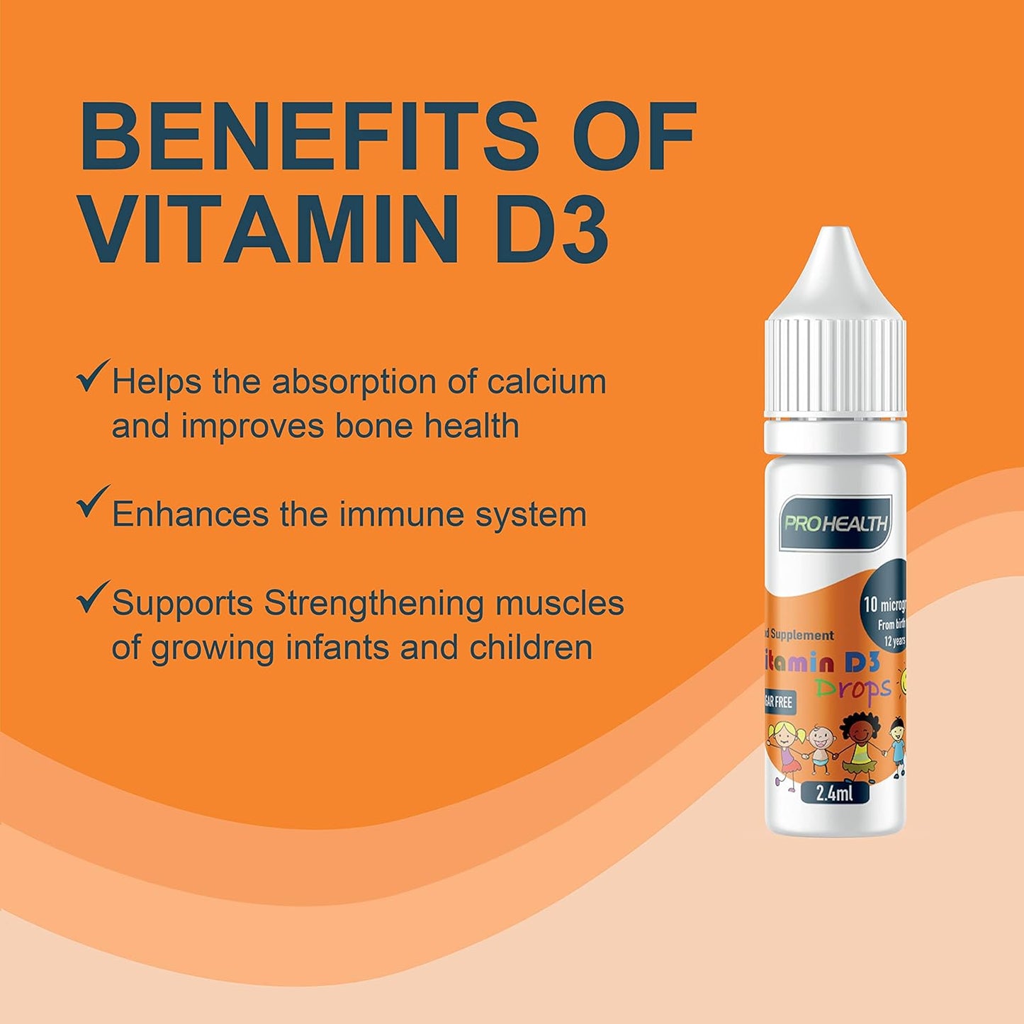 D3 Vitamin 400 IU for Babies from Birth Vegan 4 month supply