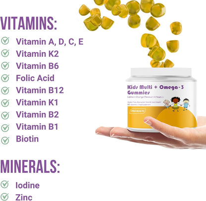 Kids Multivitamin & Mineral + Omega-3 Gummies Age 4+ 60 Gummies (30-Day Supply)