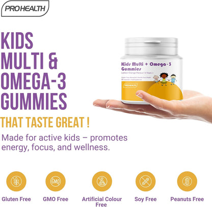 Kids Multivitamin & Mineral + Omega-3 Gummies Age 4+ 60 Gummies (30-Day Supply)