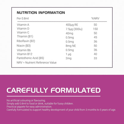 Multivitamin Drops for Infants and Children 3 Months to 5 Years, 40 ml (50 day supply)