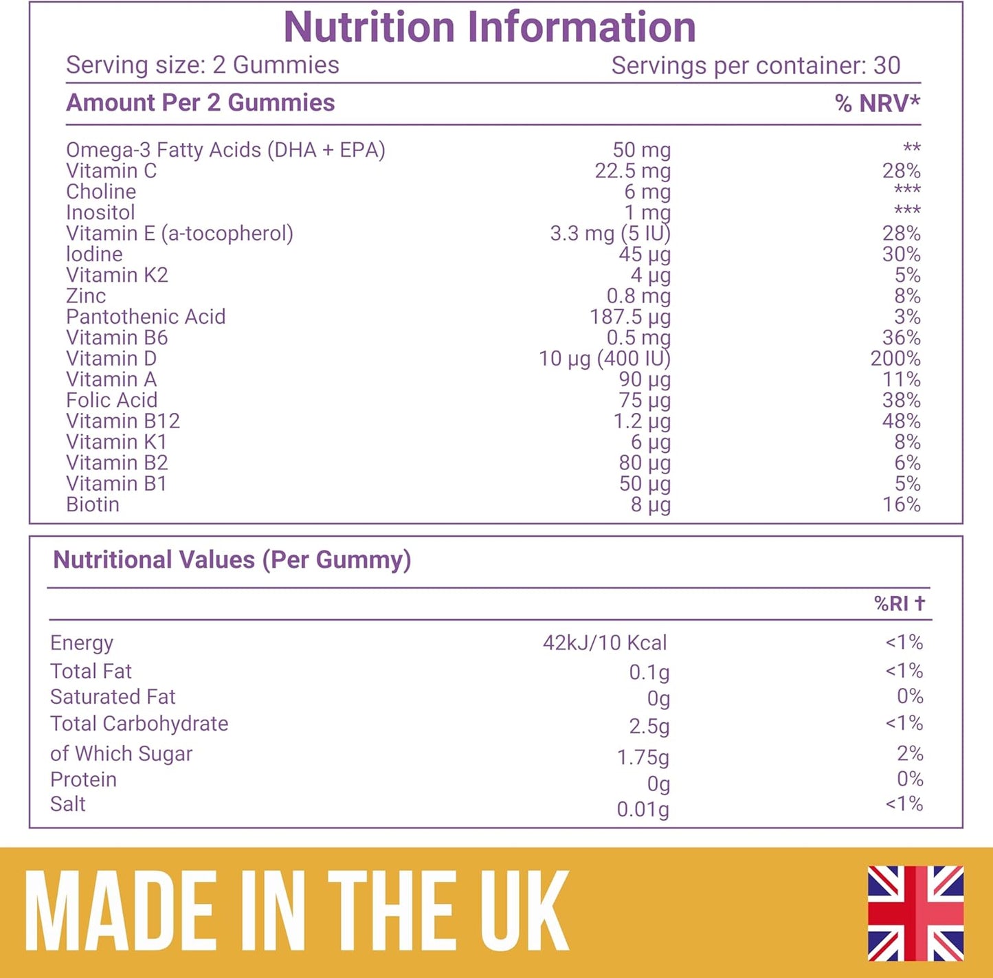 Kids Multivitamin & Mineral + Omega-3 Gummies Age 4+ 60 Gummies (30-Day Supply)