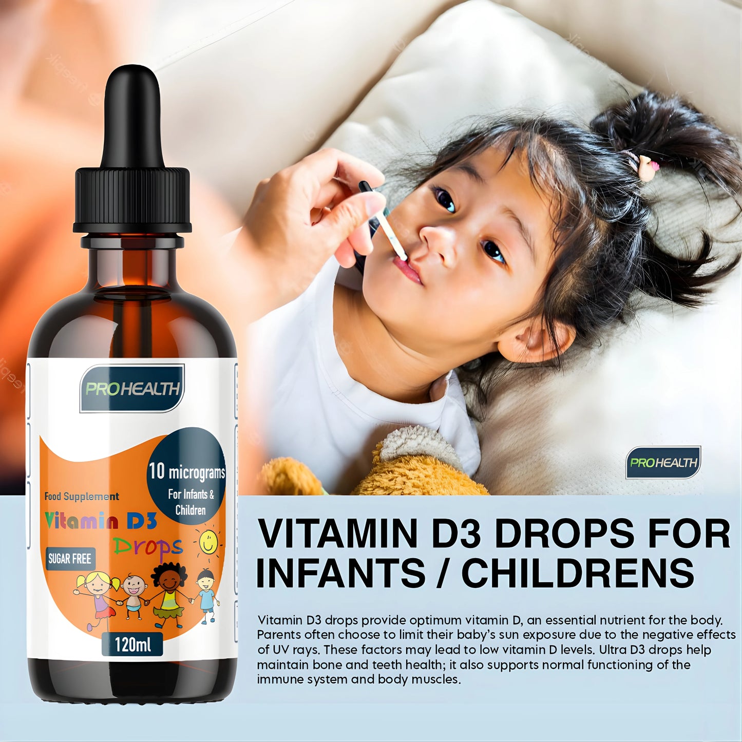 D3 Vitamin 400 IU for Babies from Birth