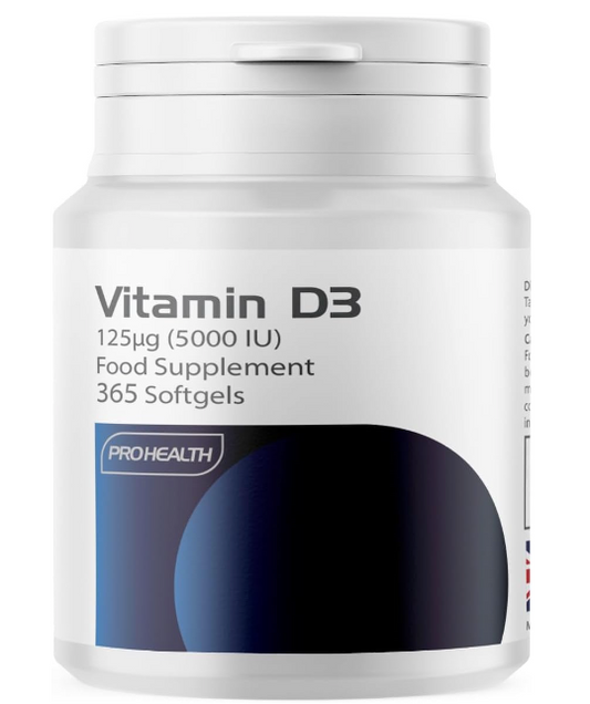 Vitamin D3 5000iu Softgels Capsules, 365 softgels