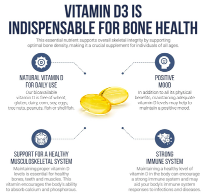 Vitamin D3 5000iu Softgels Capsules, 365 softgels