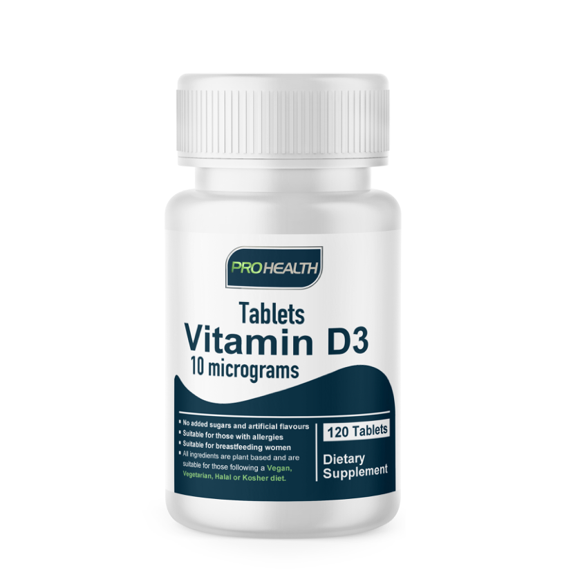 D3 Vitamin 400 IU, 120 Tablets