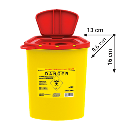 Sharps Waste Bins (Cornered)
