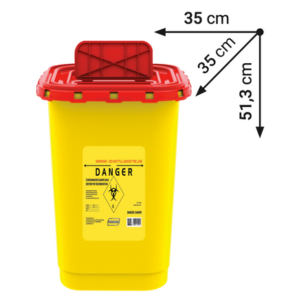 Sharps Waste Bins (Cornered)